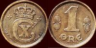 1 Øre DENMARK, KINGDOM - CHRISTIAN X, 1912-1947 - VBP-GJ -
