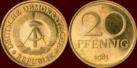 20 Pfennig GERMANY - DDR, 1949-1990 - 1983A, Berlin -
