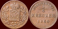 ¼ Kreuzer GERMANY - SCHWARZBURG-RUDOLSTADT - FRIEDRICH GÜNTHER, 1807-1867 - -