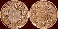 2 Rappen SWITSERLAND ( SCHWEIZ ) - CONFEDERATION - 1928 B, Bern -