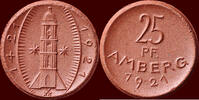 25 Pfennig GERMANY - AMBERG, STADT (BAYERN) - -