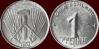 1 Pfennig GERMANY - DDR, 1949-1990 - 1952A, Berlin -