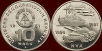 10 Mark GERMANY - DDR, 1949-1990 - 1981 A, Berlin “25th Anniversary - National Peoples Army” -