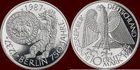 10 Mark GERMANY - BRD - 1987 J, Hamburg “Berlin 750 Jahre” -