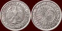 50 Pfennig GERMANY - WEIMAR REPUBLIK, 1919-1933 - 1928 A, Berlin -