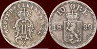 10 Øre NORWAY, KINGDOM - OSCAR II, 1872-1905 - -