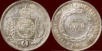 500 Reis BRAZIL - PEDRO II, 1831-1889 - -