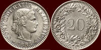 20 Rappen SWITSERLAND ( SCHWEIZ ) - CONFEDERATION - 1883 B, Bern -