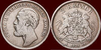2 Kroner SWEDEN, KINGDOM - OSCAR II, 1872-1907 - 1878 EB, Stockholm -