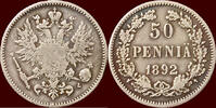 50 Penniä FINLAND - ALEXANDER III, 1881-1894 - 50 Penniä -