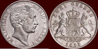 Doppelgulden GERMANY - BAYERN, KÖNIGREICH - MAXIMILIAN II JOSEPH, 1848-1864 - 1855/54, München -
