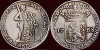 Zeeland Zilveren dukaat NOORDELIJKE NEDERLANDEN (NETHERLANDS) - REPUBLIEK, 1581-1795 - ZEELAND - 1758, Middelburg -