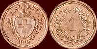 1 Rappen SWITSERLAND ( SCHWEIZ ) - CONFEDERATION - 1919 B, Bern -