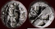 AR Stater MACEDONIA (MACEDON), BERGE - circa 525-480 BC -