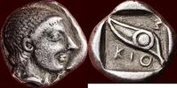 AR Tetrobol MACEDONIA, SKIONE - circa 480-450 BC -