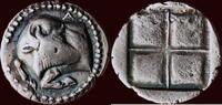 AR Tetrobol MACEDONIA (MACEDON), AKANTHOS - circa 430-390 BC -