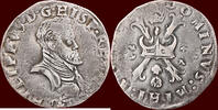 1/10 Philipsdaalder NOORDELIJKE NEDERLANDEN (NETHERLANDS) - GRAAFSCHAP HOLLAND - PHILIPS II, 1555-1681 - z.j. , Dordrecht -
