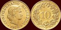 10 Rappen SWITSERLAND ( SCHWEIZ ) - CONFEDERATION - 1918 B, Bern -