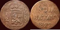 ½ Stuiver NEDERLAND (NETHERLANDS, KINGDOM) - NEDERLANDS OOST-INDIË (DUTCH EAST INDIES) - WILLEM I, 1815-1840 - 1822, Soerabaia -