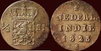 ½ Stuiver NEDERLAND (NETHERLANDS, KINGDOM) - NEDERLANDS OOST-INDIË (DUTCH EAST INDIES) - WILLEM I, 1815-1840 - 1823 S, Utrecht -