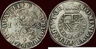 Bourgondische kruisrijksdaalder NOORDELIJKE NEDERLANDEN (NETHERLANDS) - HERTOGDOM GELRE - PHILIPS II, 1555-1581 - 1568, Nijmegen -