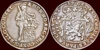 Zeeland Zilveren dukaat NOORDELIJKE NEDERLANDEN (NETHERLANDS) - REPUBLIEK, 1581-1795 - ZEELAND - 1/4 1765/4, Middelburg -