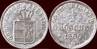 Groschen GERMANY - HANNOVER, KÖNIGREICH - GEORG V, 1851-1866 - ½ 1866 B, Hannover -