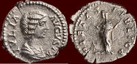 Roman Empire AR Denarius JULIA DOMNA, wife of Septimius Severus and mother of Caracalla - Rome weight 2,10gr. ; silver Ø 19mm -