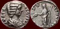Roman Empire AR Denarius JULIA DOMNA, wife of Septimius Severus and mother of Caracalla - Rome -