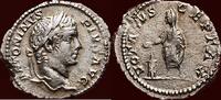 Roman Empire AR Denarius CARACALLA, 198-217 - Rome -