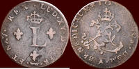 2 Sous FRANCE - KINGDOM -LOUIS XV, 1715-1774 - 1759 A, Paris -