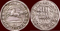 Mariengroschen GERMANY - BRAUNSCHWEIG-CALENBERG-HANNOVER - ERNST AUGUST, 1679-1698 - 1681 HB, Clausthal -