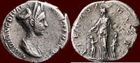Roman Empire AR Denarius MATIDIA, niece of Trajan - Rome (112) -