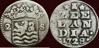 Zeeland Dubbele wapenstuiver NOORDELIJKE NEDERLANDEN (NETHERLANDS) - REPUBLIEK, 1581-1795 - ZEELAND - 1728/7, Middelburg -