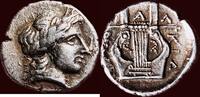 AR Tetrobol MACEDONIA (MACEDON), CHALKIDIAN LEAGUE - Olynthos, circa 432-379 BC -