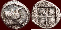 MACEDONIA (MACEDON), AKANTHOS - AR Tritetartemorion, circa 430-390 BC -
