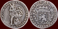 Zeeland Zilveren dukaat NOORDELIJKE NEDERLANDEN (NETHERLANDS) - REPUBLIEK, 1581-1795 - ZEELAND - 1/8 1769, Middelburg -