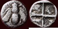 AR Hemidrachm IONIA, EPHESOS - or triobol, circa 425-400 BC -