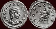 Roman Empire AR Denarius JULIA PAULA, 1st wife of Elagabalus - Rome -