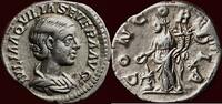 Roman Empire AR Denarius AQUILIA SEVERA, 2nd wife of Elagabalus - Rome -