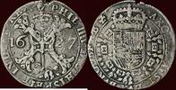 ZUIDELIJKE NEDERLANDEN (SOUTHERN NETHERLANDS) - HERTOGDOM BRABANT - PHILIPS IV, 1621-1665 - 1/2 Patagon 1627, Antwerpen -