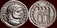 Roman Empire AR Argenteus MAXIMIANUS HERCULIUS, FIRST REIGN, 286-305 - Nicomedia -