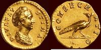 Roman Empire AV Aureus FAUSTINA THE ELDER, wife of Antoninus Pius - (ca.150 AD) -