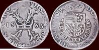 Bourgondische kruisrijksdaalder NOORDELIJKE NEDERLANDEN (NETHERLANDS) - GRAAFSCHAP HOLLAND - PHILIPS II, 1555-1581 - ½ 1568, Dordrecht -