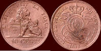 10 Centimes BELGIUM - KINGDOM - LEOPOLD I, 1831-1865 - 1848/38 -