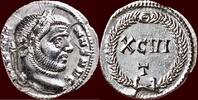 Roman Empire AR Argenteus MAXIMIANUS HERCULIUS, FIRST REIGN, 286-305 - Ticinum -