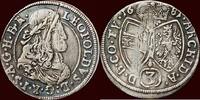 3 Kreuzer HABSBURG EMPIRE - AUSTRIA - TIROL - LEOPOLD I, 1657-1705 - Groschen of 1681, Hall -