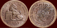 2 Centimes BELGIUM - KINGDOM - LEOPOLD I, 1831-1865 - -