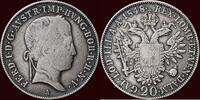 20 Kreuzer HABSBURG EMPIRE - AUSTRIA / ÖSTERREICH - FERDINAND I, 1835-1848 - 1848 A, Wien -