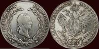 20 Kreuzer HABSBURG EMPIRE - AUSTRIA / ÖSTERREICH - FRANZ II (I), 1792-1835 - 1825A, Wien -